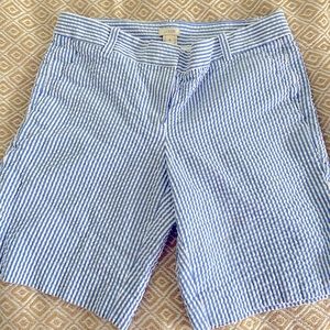 J Crew Seersucker Shorts 6